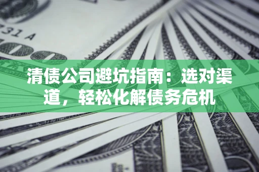 武汉清债公司避坑指南：选对渠道，轻松化解债务危机