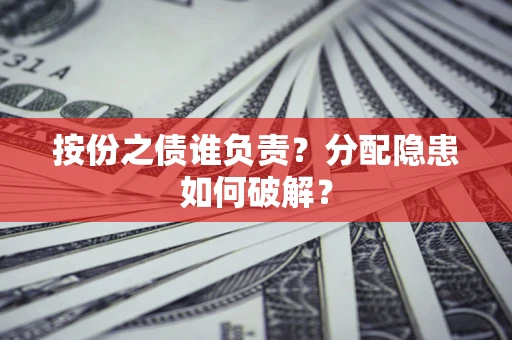 武汉按份之债谁负责？分配隐患如何破解？