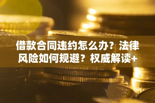 武汉借款合同违约怎么办？法律风险如何规避？权威解读+实用指南