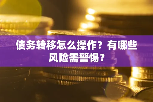 武汉债务转移怎么操作？有哪些风险需警惕？