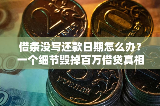 武汉借条没写还款日期怎么办？一个细节毁掉百万借贷真相