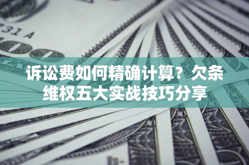 武汉诉讼费如何精确计算？欠条维权五大实战技巧分享
