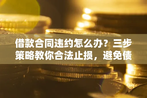 武汉借款合同违约怎么办？三步策略教你合法止损，避免债务危机升级
