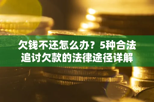 武汉欠钱不还怎么办？5种合法追讨欠款的法律途径详解