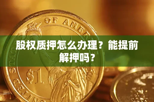 武汉股权质押怎么办理？能提前解押吗？